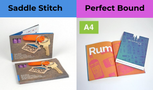 Choose Between Perfect Bound and Saddle Stitch
